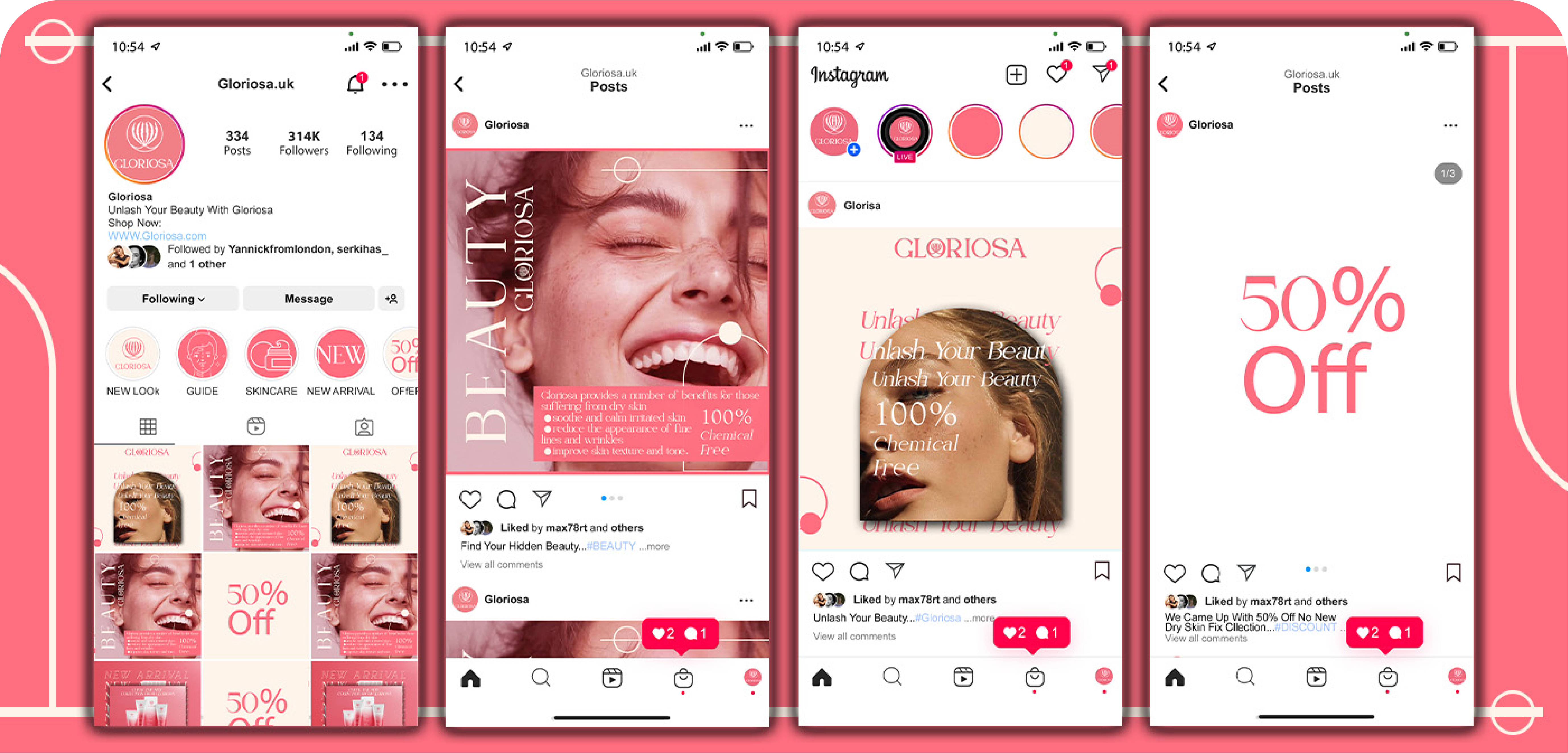 Gloriosa case study creative